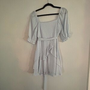 Francesca's Collections Light Blue Mini Dress